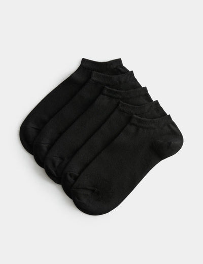 Dri-FIT Low-Cut Ankle Fit Socks – Pack of 5 ( Export Overstock ) BLACK