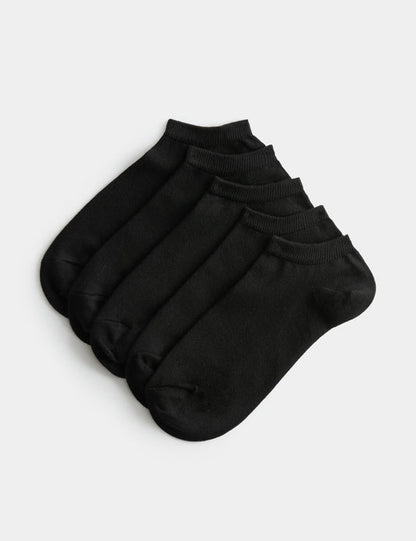 Dri-FIT Low-Cut Ankle Fit Socks – Pack of 5 ( Export Overstock ) BLACK