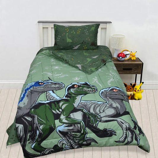 Exports Cotton Kids Printed Comforter Set 3 Piece Design KCS-101