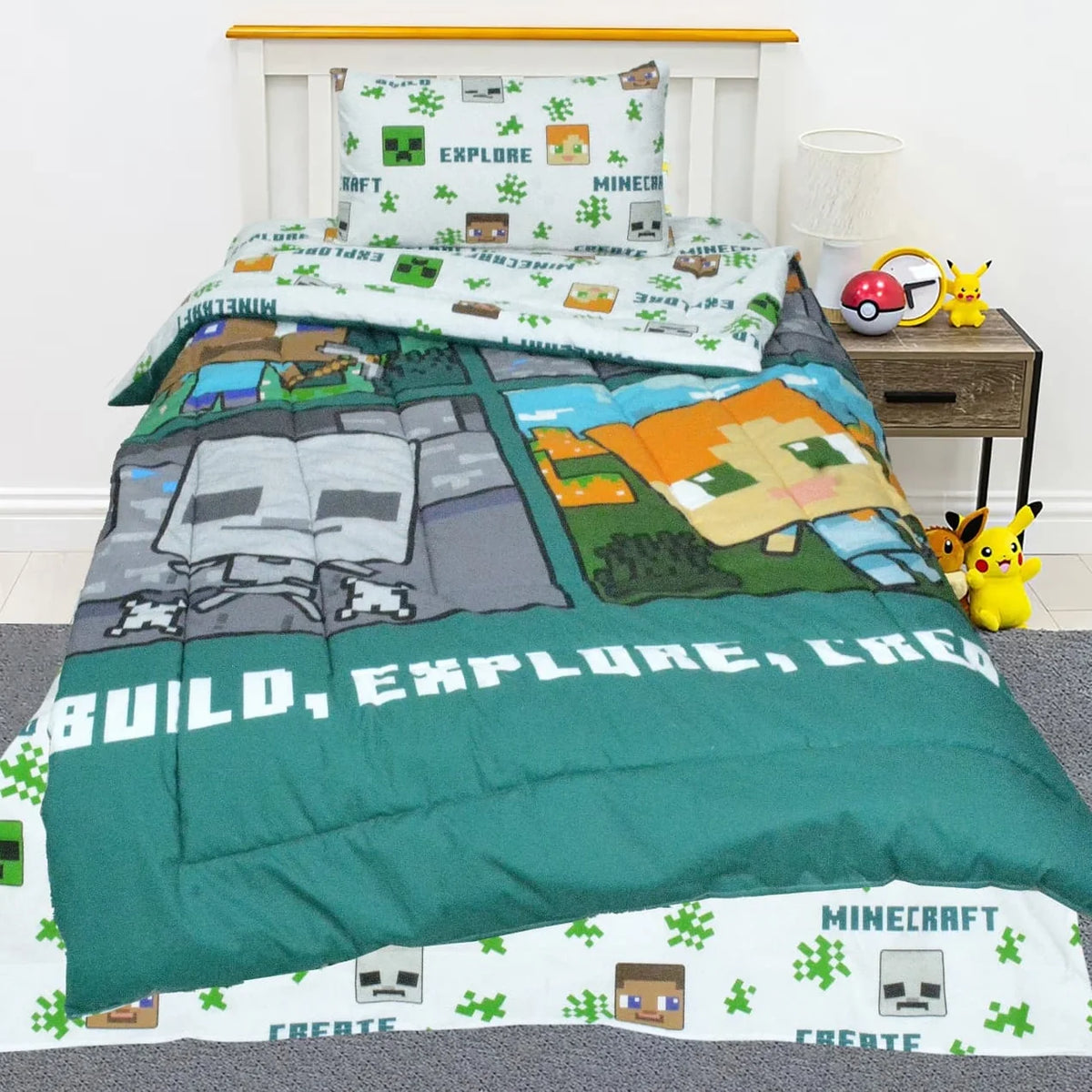 Exports Cotton Kids Printed Comforter Set 3 Piece Design KCS-110